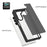 For Samsung Galaxy Z Fold6 5G Translucent Case Anti-fingerprint Shockproof TPU PC Protective Cover - Black - 5