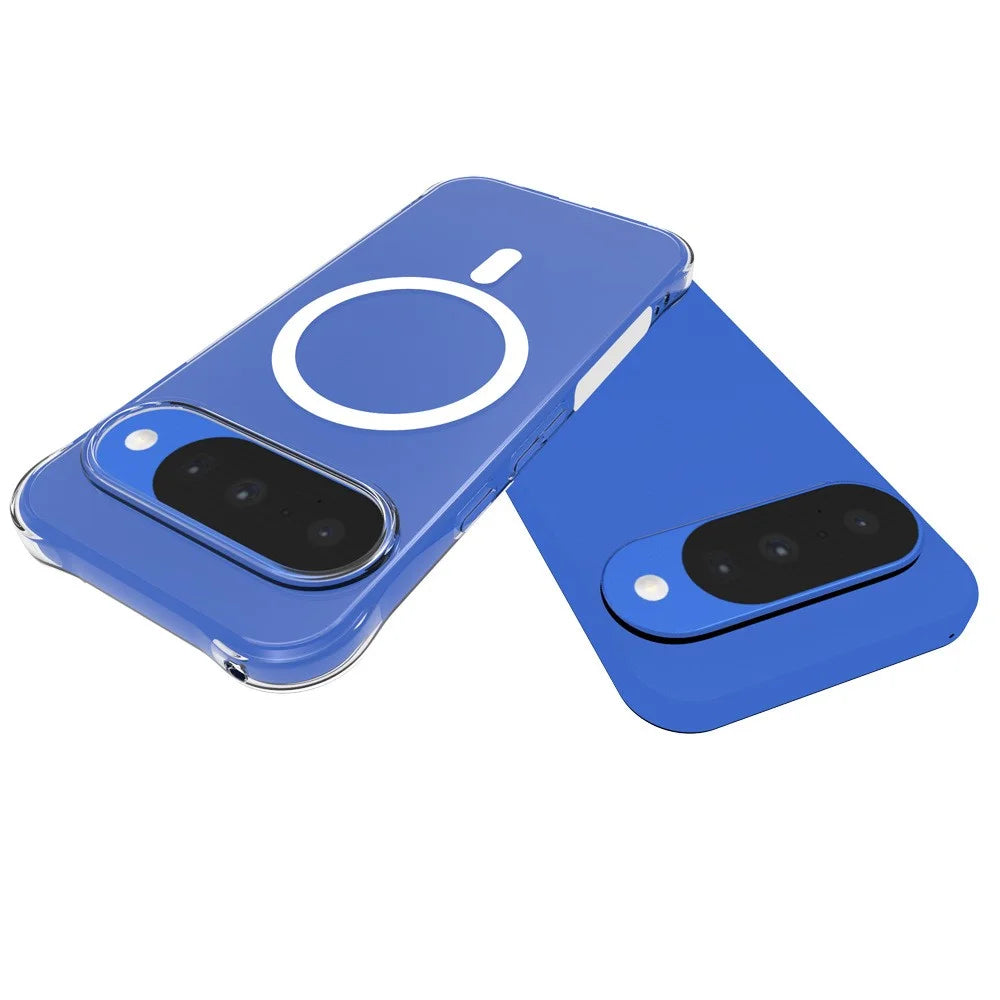 WANLONFENG WL1 Series For Google Pixel 11 2.0mm Magnetic Case Big Lens Hole Clear TPU Phone Back Cover with 2Pcs Screen Films - Transparent - 4