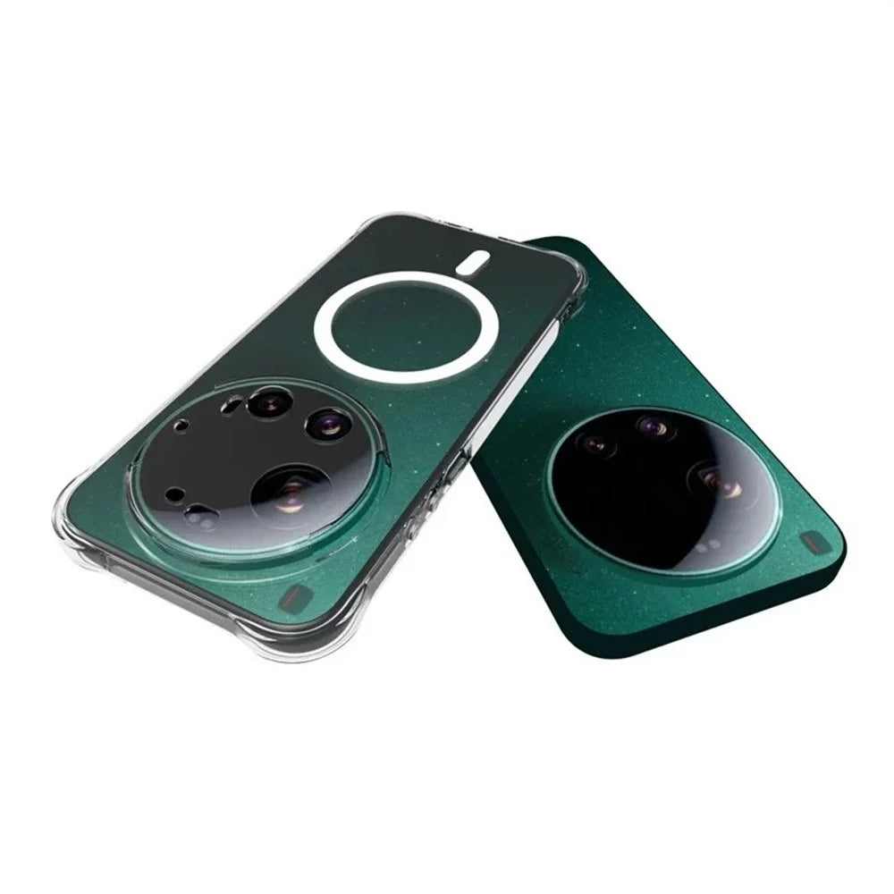 WANLONFENG WL2 Series For Xiaomi 17 Ultra 5G 2.0mm Magnetic Case Clear TPU Phone Back Cover with Screen Films - Transparent - 5