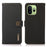 KHAZNEH for OnePlus 15T 5G Case Genuine Cow Leather RFID Blocking Wallet Phone Cover - Black - 1