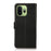 KHAZNEH for OnePlus 15T 5G Phone Case Litchi Texture Genuine Cow Leather Cover RFID Blocking - Black - 7