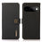 KHAZNEH for Google Pixel 11  /  Pixel 11 Pro Case Genuine Cow Leather RFID Blocking Wallet Phone Cover - Black - 1