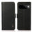 KHAZNEH for Google Pixel 11  /  Pixel 11 Pro Phone Case Litchi Texture Genuine Cow Leather Cover RFID Blocking - Black - 1