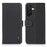 KHAZNEH For Samsung Galaxy A27 5G Wallet Case Litchi Texture Genuine Cow Leather Flip Phone Cover - Black - 1