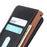 KHAZNEH For Samsung Galaxy A27 5G Wallet Case Litchi Texture Genuine Cow Leather Flip Phone Cover - Black - 5
