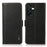 KHAZNEH for Samsung Galaxy A27 5G Phone Case Litchi Texture Genuine Cow Leather Cover RFID Blocking - Black - 1