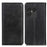 For Sony Xperia 1 VIII Case Cowhide Texture Split Leather Flip Wallet Phone Cover - Black - 1