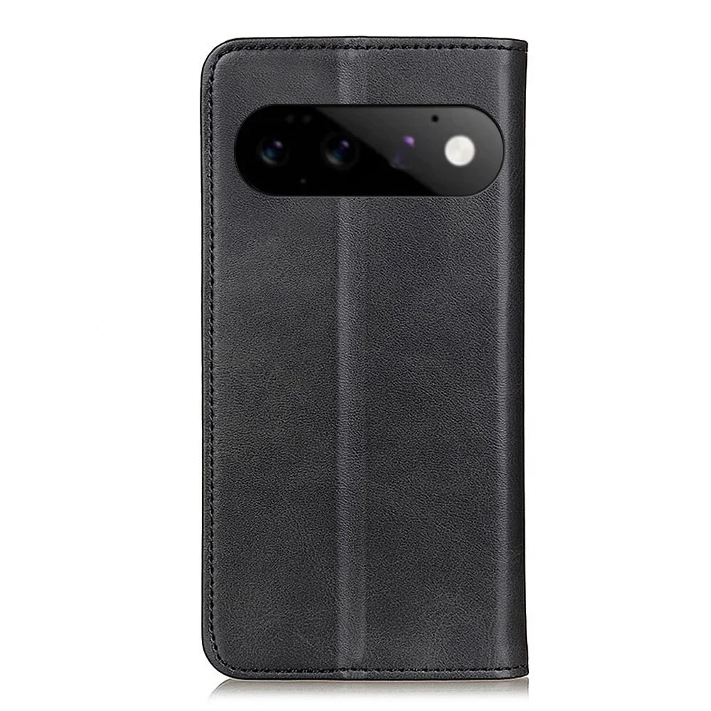 For Google Pixel 11  /  Pixel 11 Pro Case Cowhide Texture Split Leather Flip Wallet Phone Cover - Black - 7