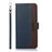 KHAZNEH For Samsung Galaxy A27 5G Case RFID Blocking Wallet Litchi Texture PU Leather Phone Cover with Strap - Blue - 6