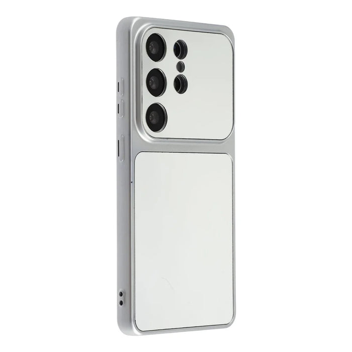 For Samsung Galaxy S26 Ultra Phone Case Mirror Electroplating TPU Cover - Silver - 3