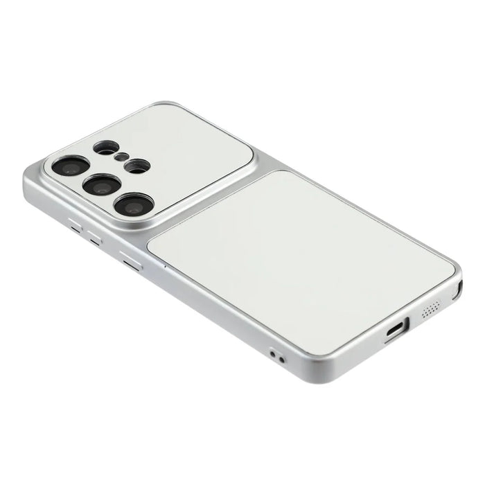 For Samsung Galaxy S26 Ultra Phone Case Mirror Electroplating TPU Cover - Silver - 4