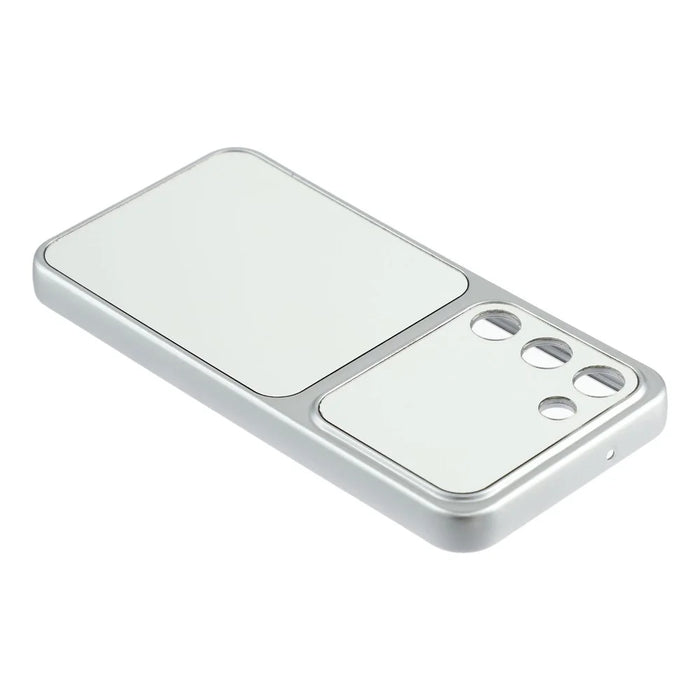 For Samsung Galaxy S23 Phone Case Mirror Electroplating TPU Cover - Silver - 5