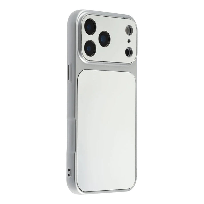 For iPhone 17 Pro Max Phone Case Mirror Electroplating TPU Cover - Silver - 2