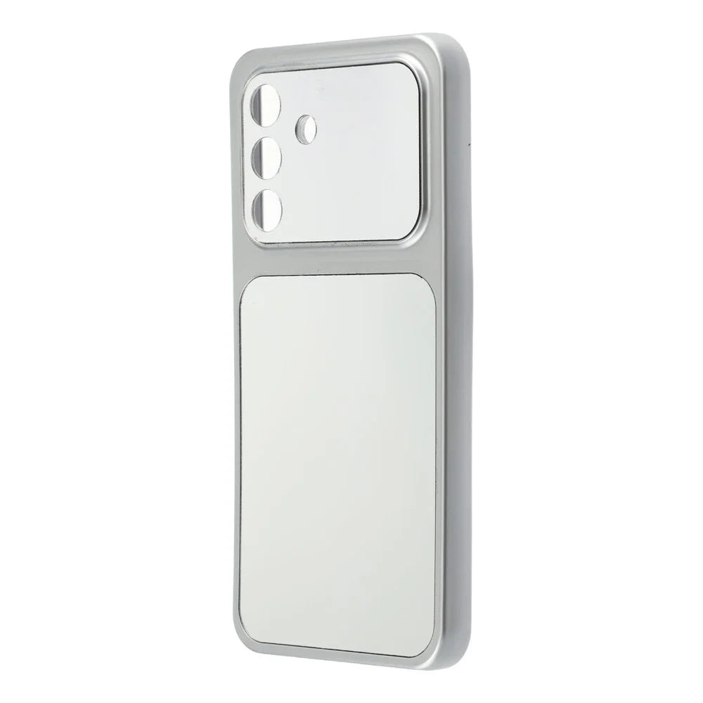 Phone Case For Samsung Galaxy A18 5G / A18 4G / A17 5G / A17 4G Mirror Electroplating TPU Cover - Silver - 3