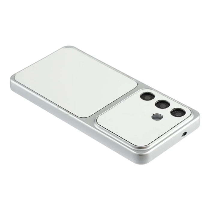 For Samsung Galaxy S24+ Phone Case Mirror Electroplating TPU Cover - Silver - 5
