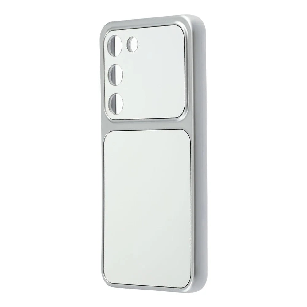For Samsung Galaxy S23+ Phone Case Mirror Electroplating TPU Cover - Silver - 3