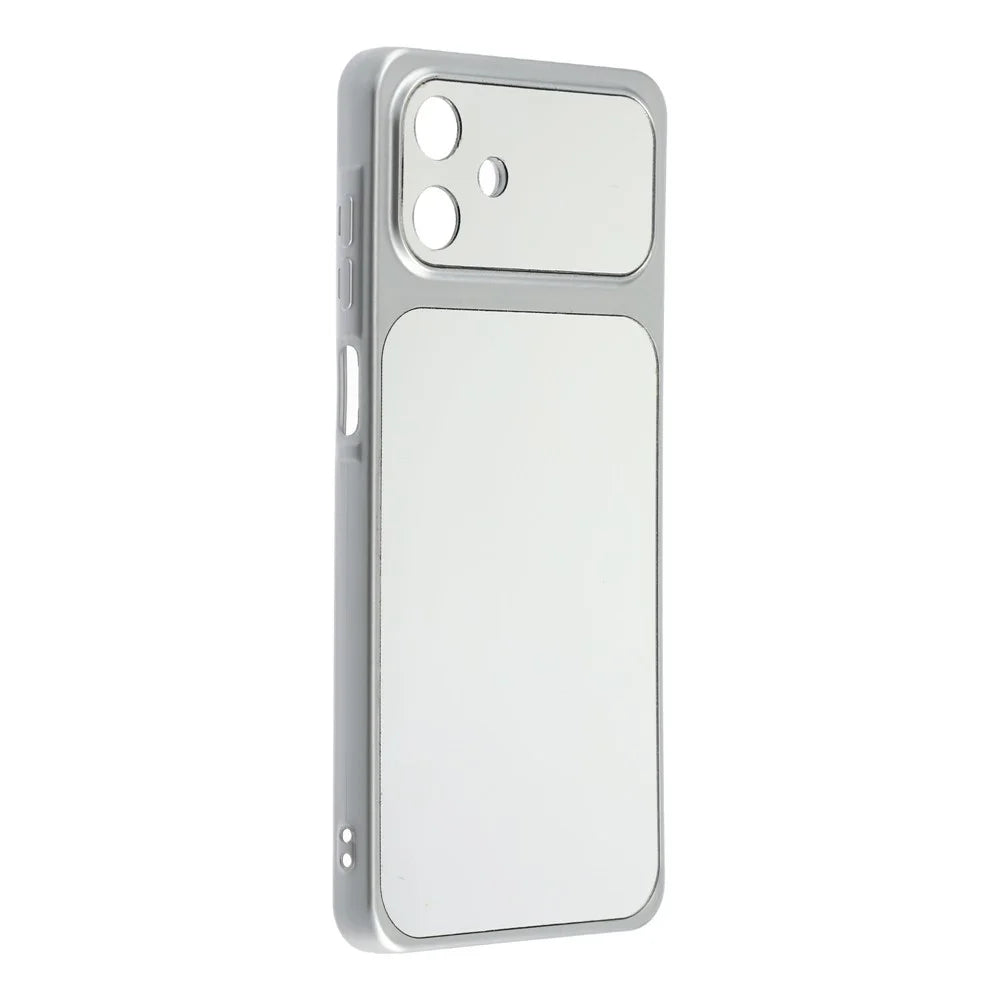 For Samsung Galaxy A06 4G Phone Case Mirror Electroplating TPU Cover - Silver - 2