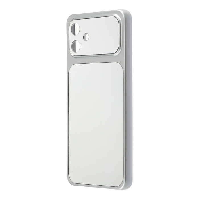 For Samsung Galaxy A05 4G Phone Case Mirror Electroplating TPU Cover - Silver - 3