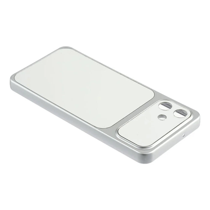 For Samsung Galaxy A05 4G Phone Case Mirror Electroplating TPU Cover - Silver - 5