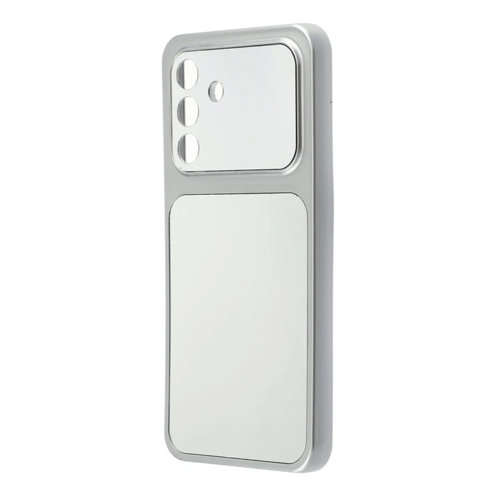 For Samsung Galaxy A55 5G Phone Case Mirror Electroplating TPU Cover - Silver - 2