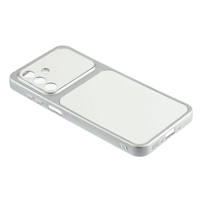 For Samsung Galaxy A55 5G Phone Case Mirror Electroplating TPU Cover - Silver - 4
