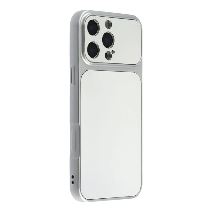 For iPhone 16 Pro Phone Case Mirror Electroplating TPU Cover - Silver - 2