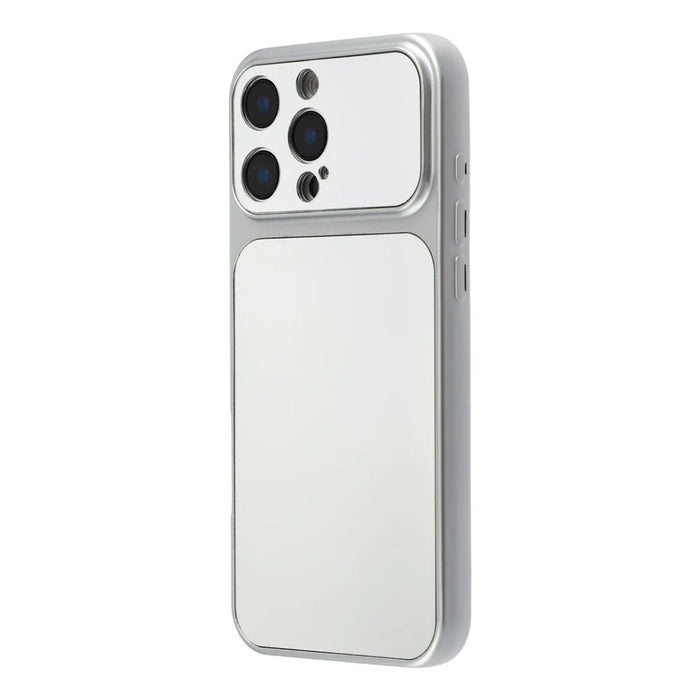 For iPhone 16 Pro Phone Case Mirror Electroplating TPU Cover - Silver - 3
