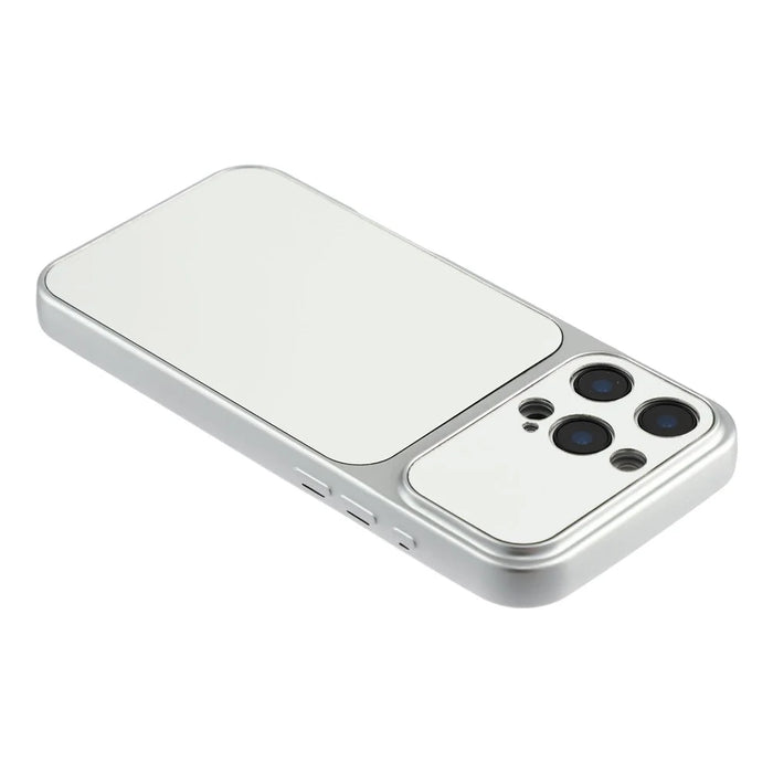For iPhone 16 Pro Phone Case Mirror Electroplating TPU Cover - Silver - 5