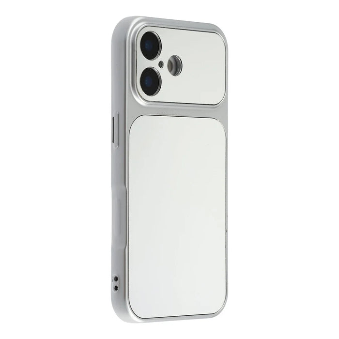 For iPhone 16 Phone Case Mirror Electroplating TPU Cover - Silver - 2