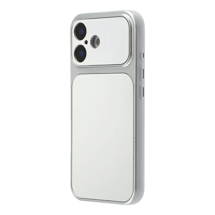 For iPhone 16 Phone Case Mirror Electroplating TPU Cover - Silver - 3