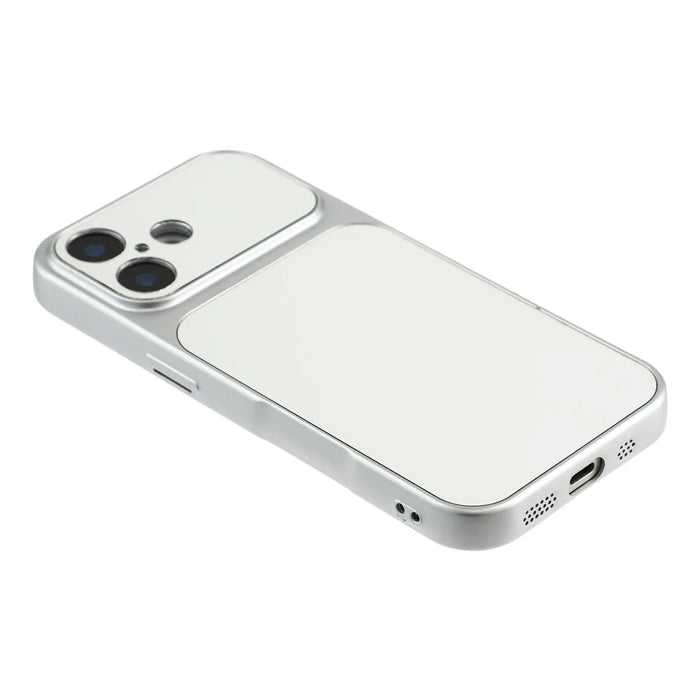 For iPhone 16 Phone Case Mirror Electroplating TPU Cover - Silver - 4