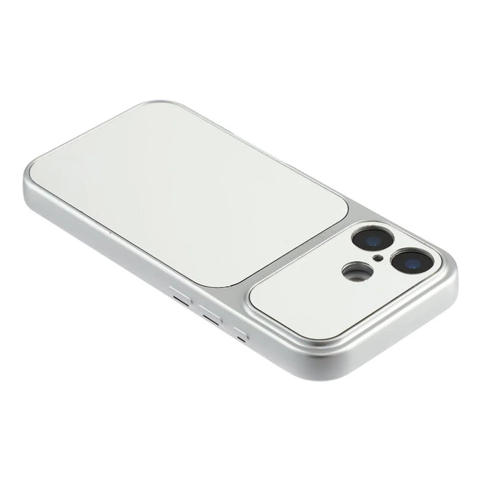 For iPhone 16 Phone Case Mirror Electroplating TPU Cover - Silver - 5