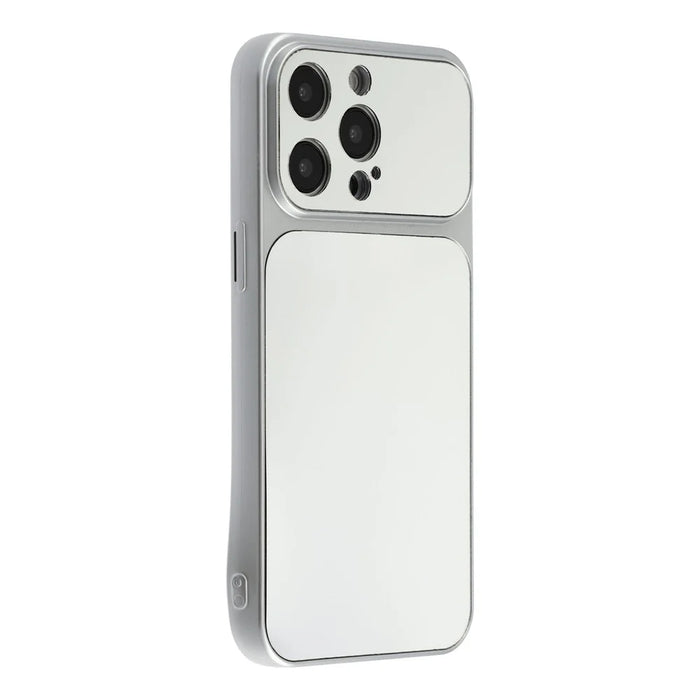 For iPhone 15 Pro Phone Case Mirror Electroplating TPU Cover - Silver - 2