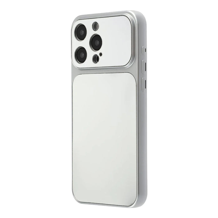 For iPhone 15 Pro Phone Case Mirror Electroplating TPU Cover - Silver - 3