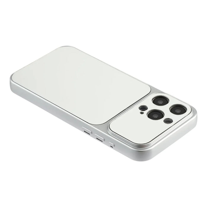 For iPhone 15 Pro Phone Case Mirror Electroplating TPU Cover - Silver - 5