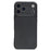 For iPhone 17 Pro Case Sheepskin Texture Leather Coated TPU Phone Cover with Precise Camera Cutouts - Black - 1