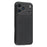 For iPhone 17 Pro Case Sheepskin Texture Leather Coated TPU Phone Cover with Precise Camera Cutouts - Black - 2