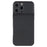 For iPhone 16 Pro Max Case Sheepskin Texture Leather Coated TPU Phone Cover with Precise Camera Cutouts - Black - 1