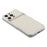 For iPhone 16 Pro Case Sheepskin Texture Leather Coated TPU Phone Cover with Precise Camera Cutouts - White - 3