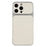 For iPhone 15 Pro Max Case Sheepskin Texture Leather Coated TPU Phone Cover with Precise Camera Cutouts - White - 1