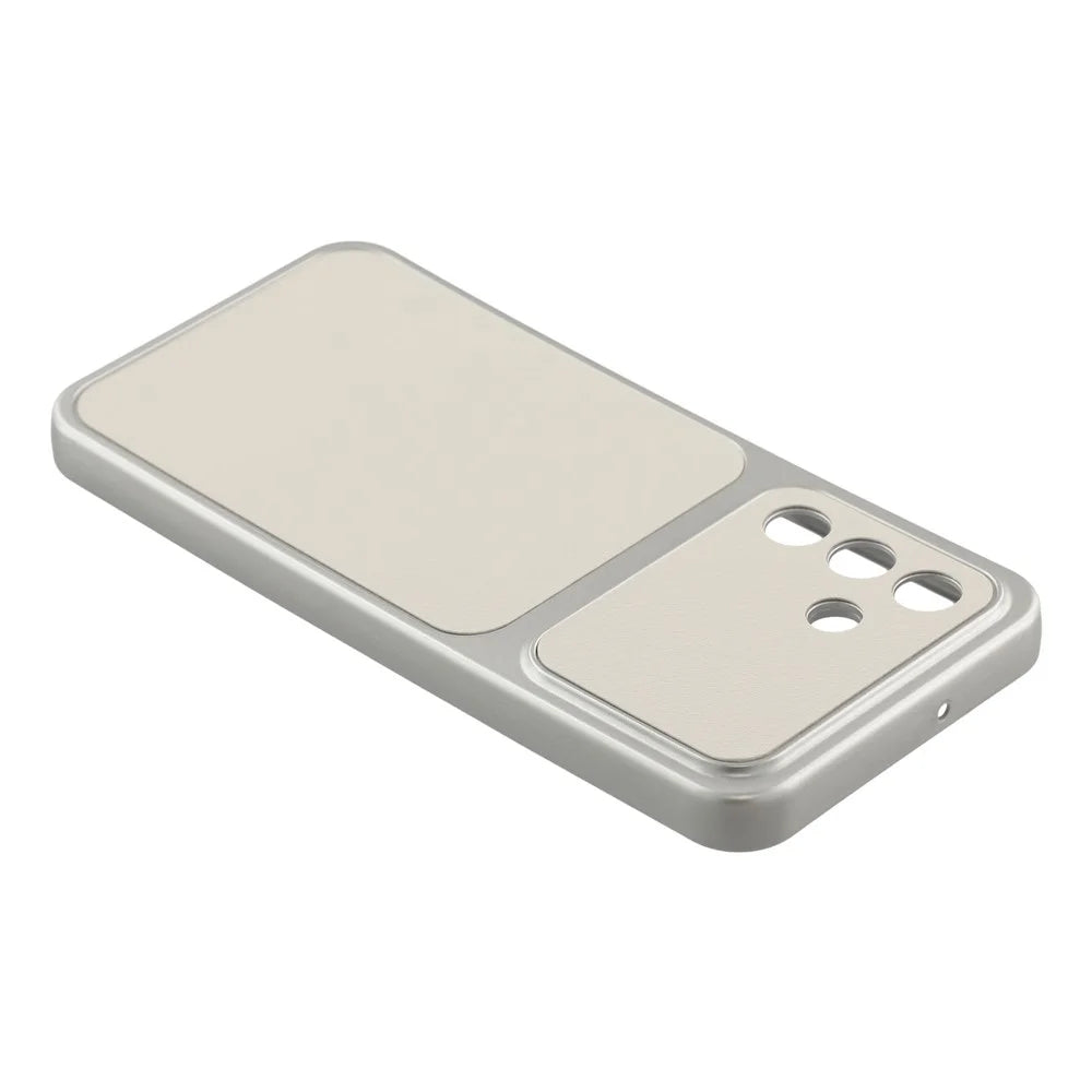 For Samsung Galaxy A16 5G / A16 4G Case Sheepskin Texture Leather Coated TPU Phone Cover with Precise Camera Cutouts - White - 4