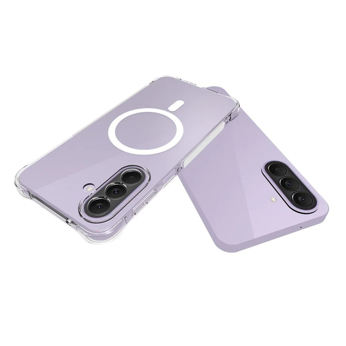 For Samsung Galaxy S26+ Magnetic Case TPU Anti-drop Phone Back Cover - Transparent - 2
