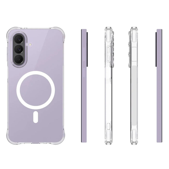 For Samsung Galaxy S26+ Magnetic Case TPU Anti-drop Phone Back Cover - Transparent - 5