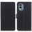 For Nokia X30 5G Textured PU Leather TPU Inner Magnetic Case Stand Feature Wallet Flip Protective Phone Cover - Black - 1