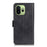 For OnePlus 15T 5G Case Stand Cowhide Texture PU Leather Phone Cover - Black - 6