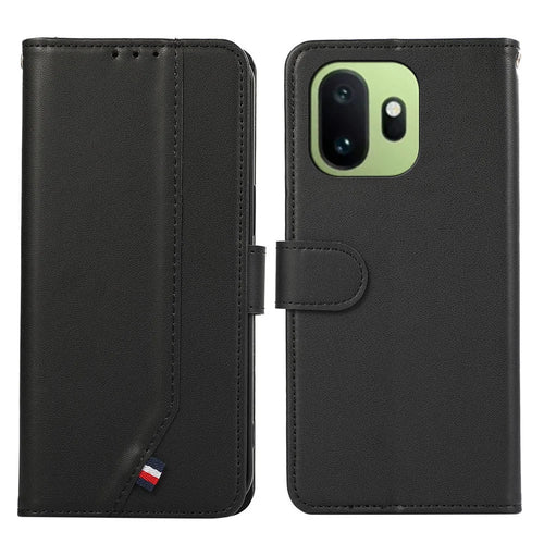 For OnePlus 15T 5G Case RFID Blocking Flip Leather Phone Cover - Black - 1