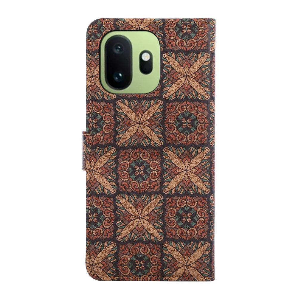 For OnePlus 15T 5G Leather Wallet Case Bohemian-style TPU PU Phone Cover with Stand - Hearts - 7