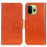For OnePlus 15T 5G Case Nappa Texture Split Leather Wallet Phone Cover - Orange - 1