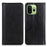For OnePlus 15T 5G Stand Case Split Leather Litchi Texture Wallet Phone Cover - Black - 1