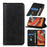 For OnePlus 15T 5G Stand Case Split Leather Litchi Texture Wallet Phone Cover - Black - 6